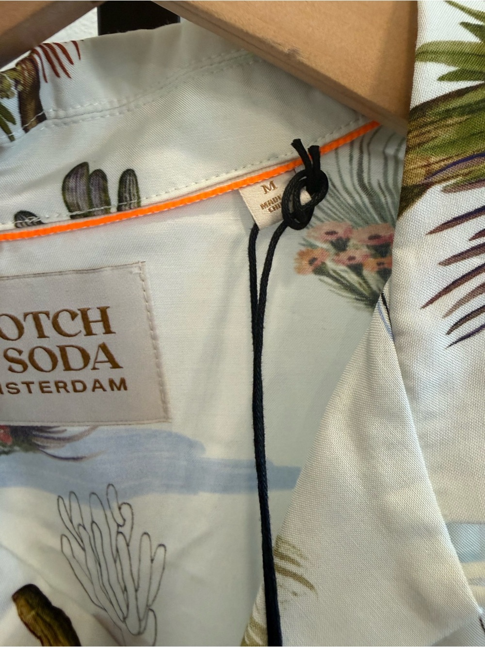 NWT Scotch & Soda Desert Motif Camp Short Sleeve Button Down Shirt Medium Resort - Picture 4 of 7